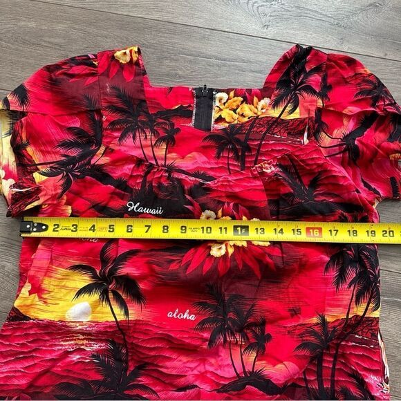 Women's Royal Creations Hawaii Tropical Print Maxi Dress With Pockets Size M - Picture 6 of 7